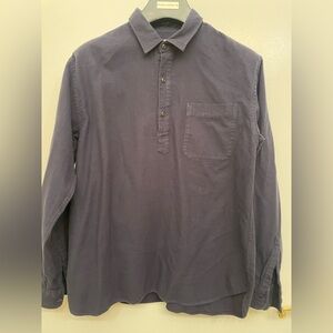 Uniqlo Mens half-placard shirt